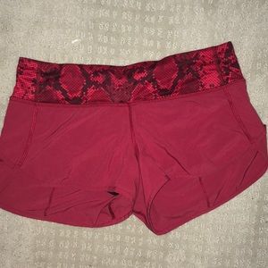 Rare lulu lemon speed up shorts